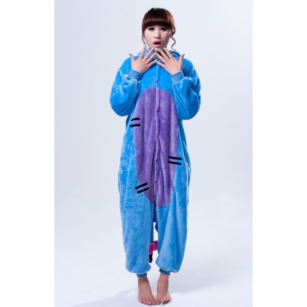 Fancy Cosplay Kostym Onesie Pyjamas Vuxen Nattkläder åsna M