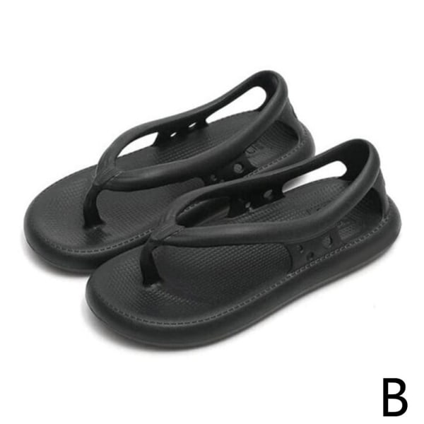 Par halkfria flipflops tofflor. Black 42-43