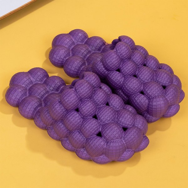 EVA Soft Soft Slippers Herre Svømmetøfler til kvinder Indendørs hjemmesko Lilla purple 23cm (35-36)