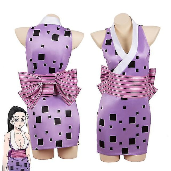 Anime Demon Slayer Makiwo Cosplay -asu Uzui Tengen Wives Uniform Dress Entertainment District S