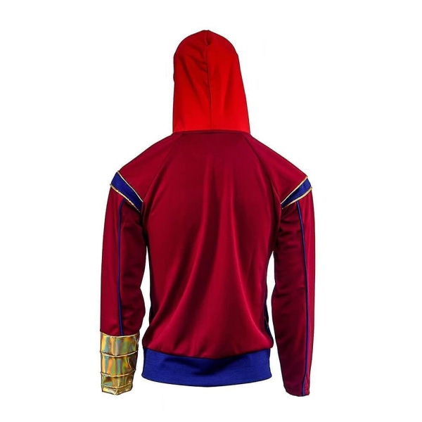 Ms Marvel Cosplay Hoodie med dragkedja för kvinnor Multicolour Large