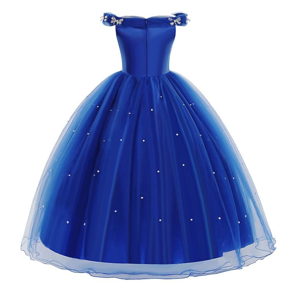 Tuhkimomekko Hame Halloween Cosplay -asu Lasten Tyttöjen Juhlamekko Pitkä Mekko Koristeet only Dress 110cm