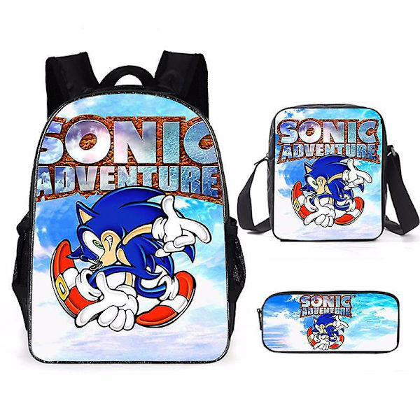 3kpl Super Sonic Kids Penaali Case Olkalaukut Olkapää 12