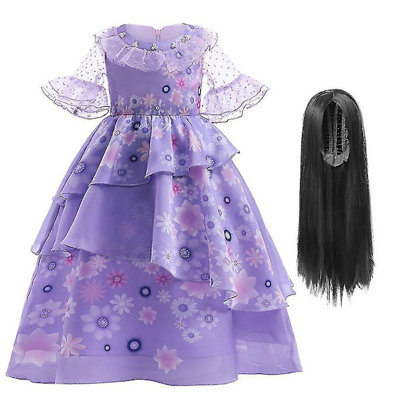 Pääsiäinen Encanto Cosplay -asu tyttömekko Carnival Princesille Isabela 6 2T