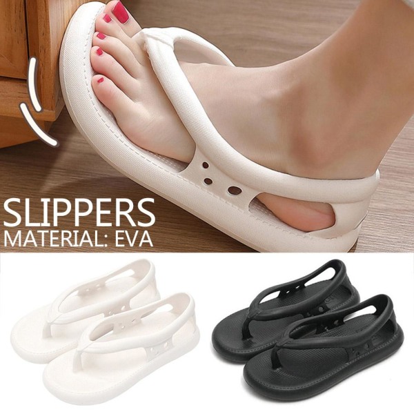 Par halkfria flipflops tofflor. Black 40-41