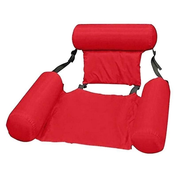 Oppblåsbar Sammenleggbar Floating Rad Pool Party Water Red