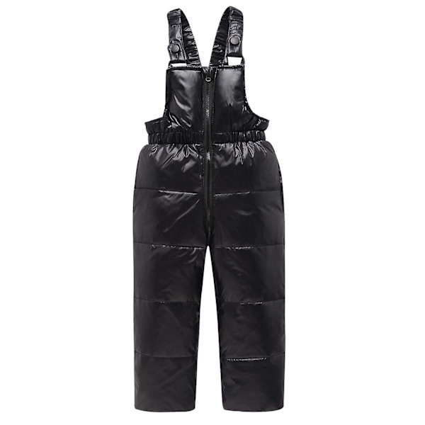Parka och overall med huva för barn Pojkar Flickor Vinterdunjacka Baby Dinosauriejacka Snödräkt Black 4T