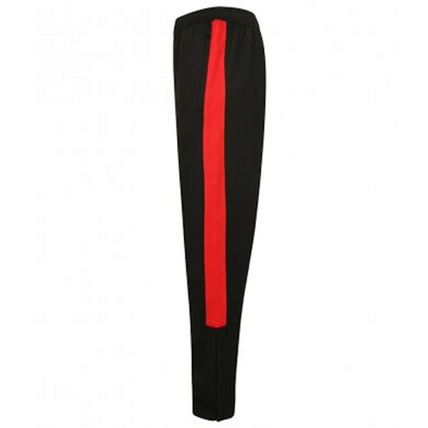 Finden & Hales Barn/Barn Pojkar Stickade träningsbyxor 3-4 Black/Red 3-4 Years