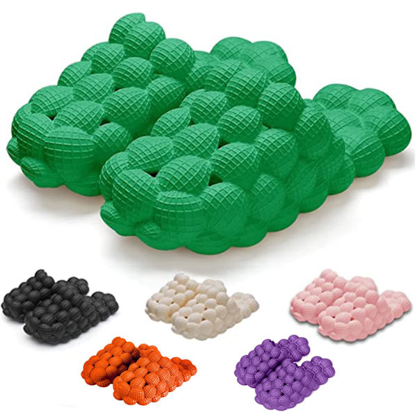 EVA Skum Mjuka Tofflor Herr Dam Badtofflor Innetofflor grön green 25.5cm (41-42)