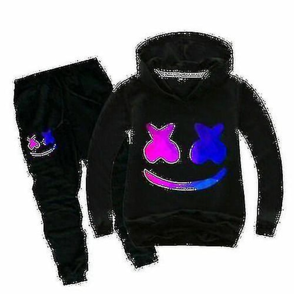 Boys Dj Kids Set Gift Age Hot Barn T-shirt Marshmello Music Boy Marshmello Dj Music Kids T-shirt Barn Sportswear Set Gift Age9-14 Hot V black 140cm
