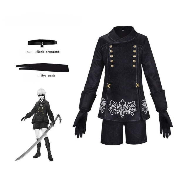 Nier Automata Yorha 2b Cosplay-kostymer Anime Nier 2b Sexy kjole Vestido Rollelek Klær Uniform Halloween-kostymer Style 1 XL