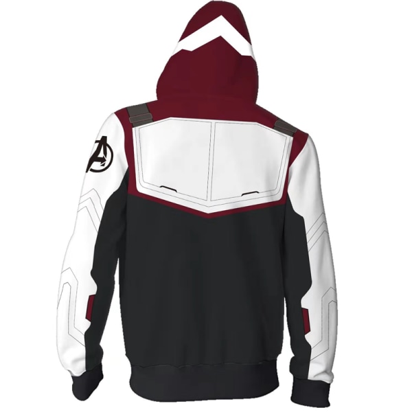 Miesten Cosplay Anime Avengers 4 Puvut Takit Hupullinen vetoketjutakki Type A 4XL