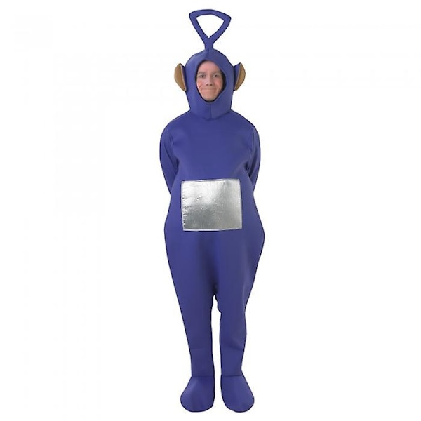 Teletubbies unisex voksen Tinky Winky kostume Blue Standard