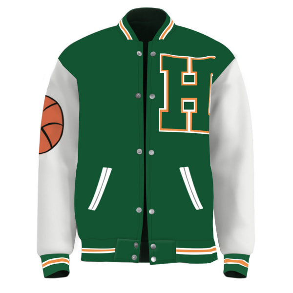 Stranger Things 4 Lucas Sinclair Hawkins Letter H Print Jacket 4XL
