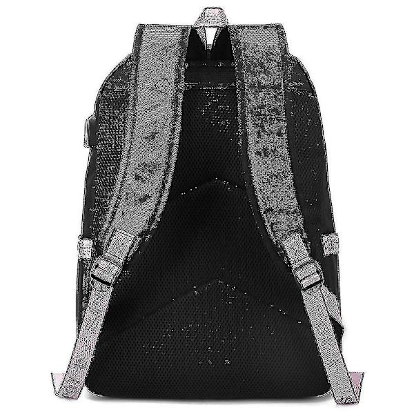 USB ryggsäck för tonårsstudenter med venom- printed band (1-25) Starry Sky-3