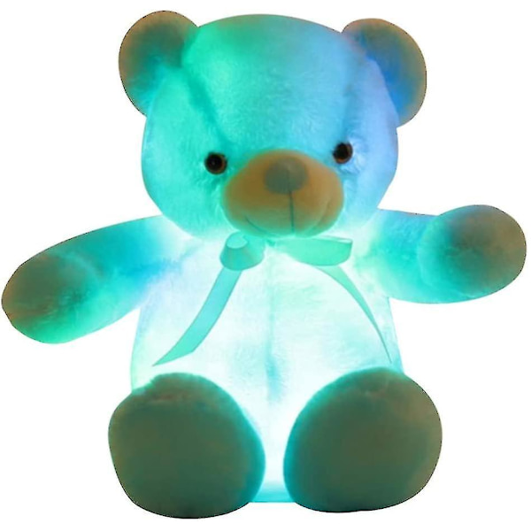 LED-bamse plyslegetøj Farverigt oplyst legetøj Fødselsdagsgave til børn og voksne