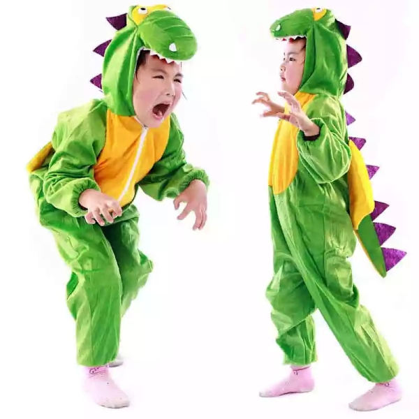 Søt dyredinosaur barnekostyme Cosplay L XL