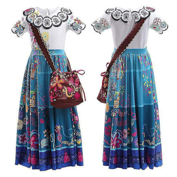 Färgglad Encanto Mirabel Maskeraddräkt multicolor 152