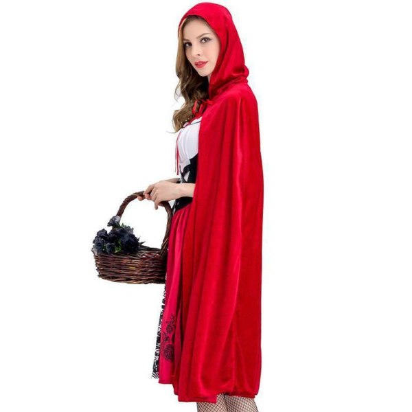 Wizard-hupullinen viitta naisille täyspitkä kaapu Cosplay-asut XL S