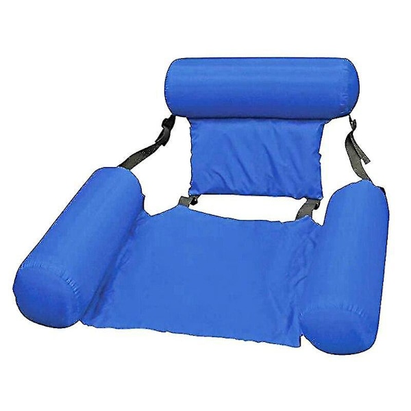 Oppblåsbar Sammenleggbar Floating Rad Pool Party Water Blue