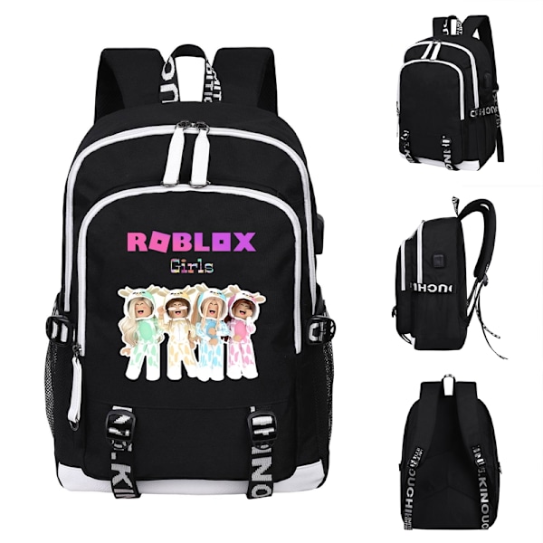 Roblox Rygsæk Børne Skoletaske Computertaske