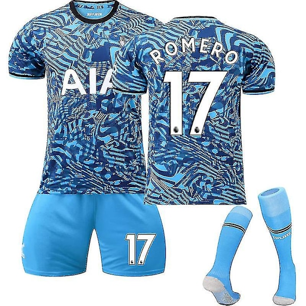 22-23 Tottenham Away Kids Aikuiset Footb Soccer Jersey Trainin Jersey puku ROMERO 17 Kids 20(110-120CM)