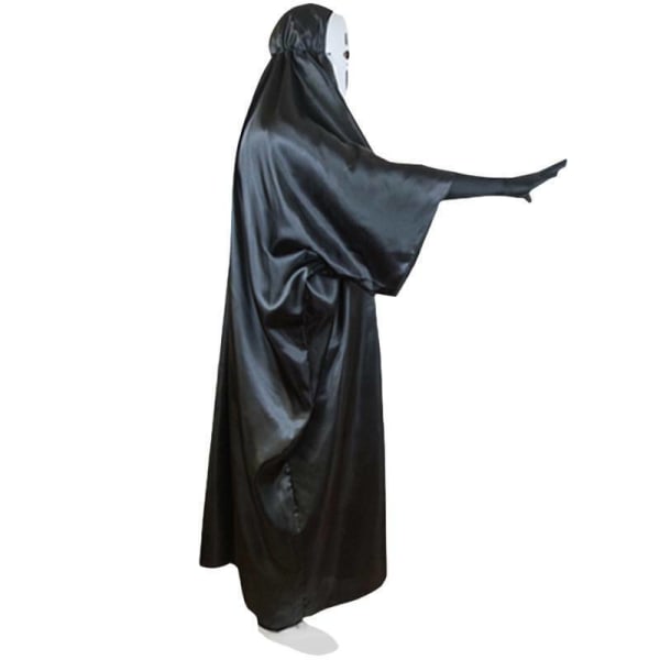 No Face Man Halloween kostume med maske+tøj+handsker S