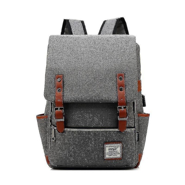 2023-mode Vintage Laptop Rygsæk Kvinder Lærred Tasker Mænd Lærred Rejse Fritids Rygsække Retro Casual Taske Skoletasker Til Teenager