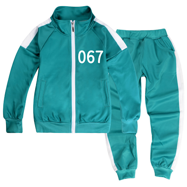Lapset leikkivät Cosplay-asuhupparihoususarja 067 collegepaita vetoketju 170cm