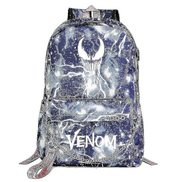 USB -reppu teini-ikäisille opiskelijoille Venom printed nauhalla (2-125) Starry Sky-3