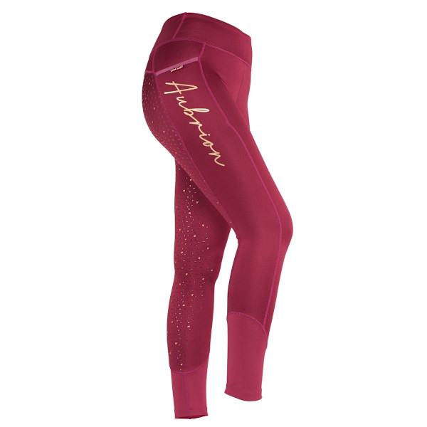 Aubrion børne-/børnhold vinterridetights 9-10 Ja V Mulberry 9-10 Years