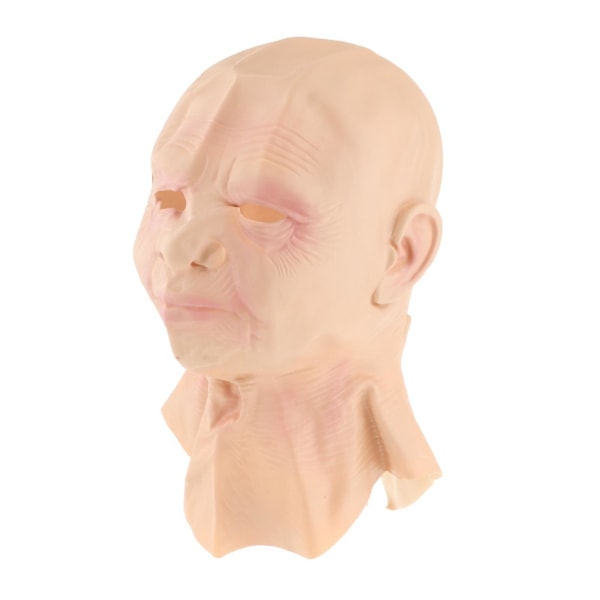 1/2 Realistisk Old Man Latex til Halloween Cosplay Autentisk Look Bald Female 1 Pc