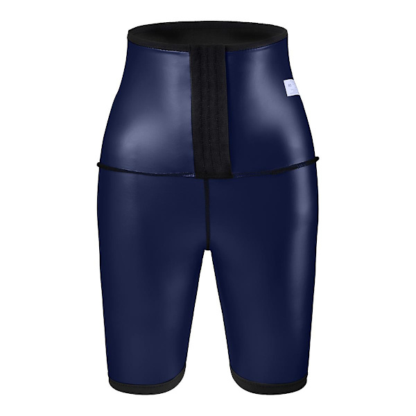 Svett Bastu Byxor Kroppsformare Viktminskning Waist Trainer Shapewear Magen Hot Thermo Sweat Leggings Fitness Träning Half-length pants S or M