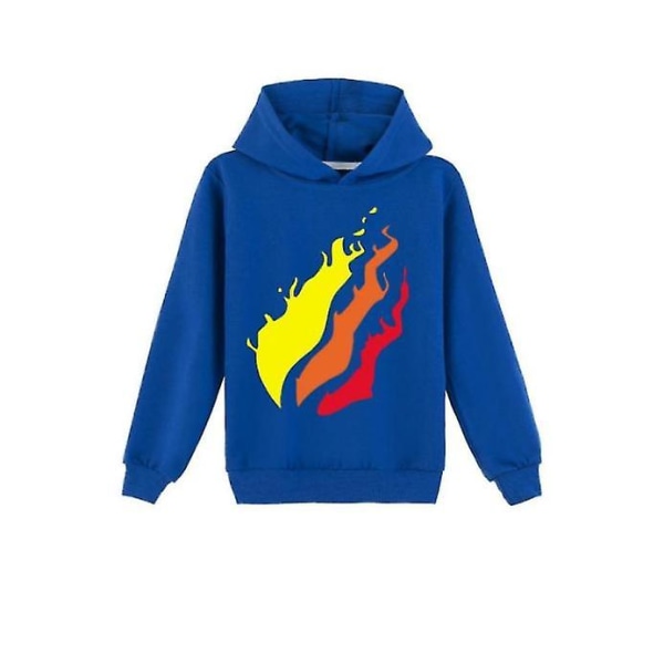 Børn Drenge Prestonplayz Hoodie Pullover Sweatshirt Toppe blue 130cm