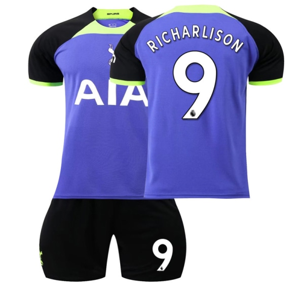 22 Tottenham trøje udekamp nr. 9 Richarlison skjorte 18(100-110cm)