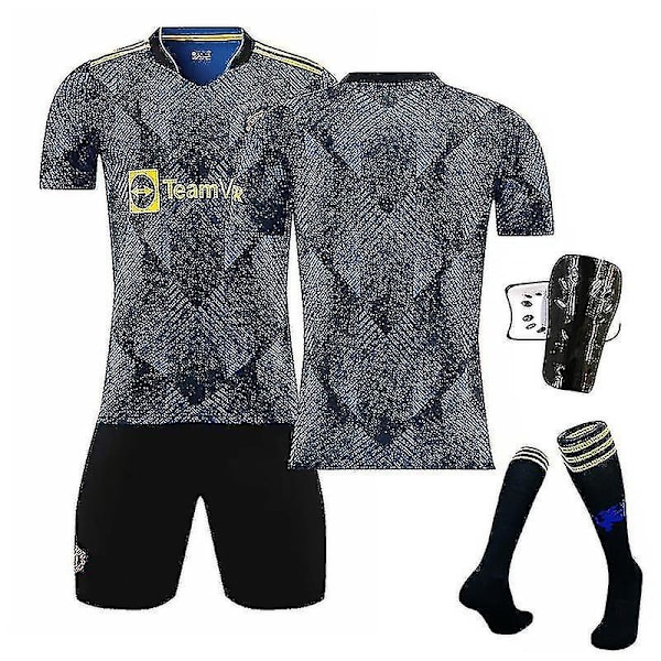 Manchester United-trøyesett Uefa bortetrøye 2021-22 No Number XS