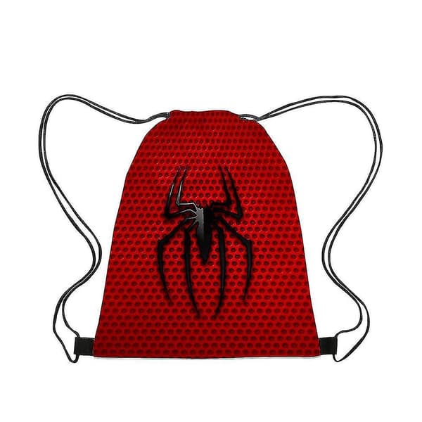 3d Spider-man Dragstring Ficka Spider-man Strap Pocket Bärbar Dragstring Strap Pocket Ryggsäck Style 9