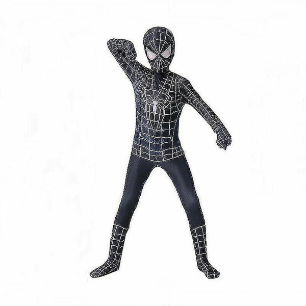 Spiderman kostym för barn Black spiderman 7-8 Years