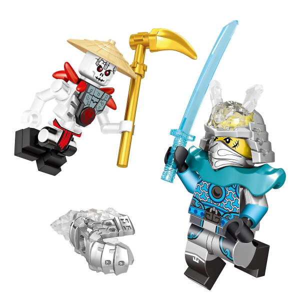 Set 32. Minifigurer Wu Masterin kanssa byggklossar Leksaker