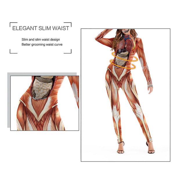 Bodysuit för kvinnor Cosplay Festkostymer L