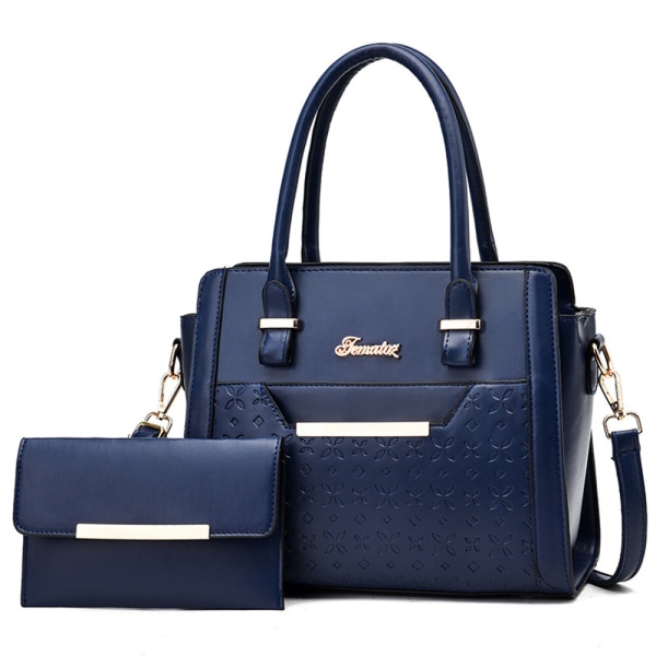 Crossbody-väskor i -läder för damer Classic Tote Daily Portable Kungsblå 27x13x21cm/10.63x5.12x8.27"