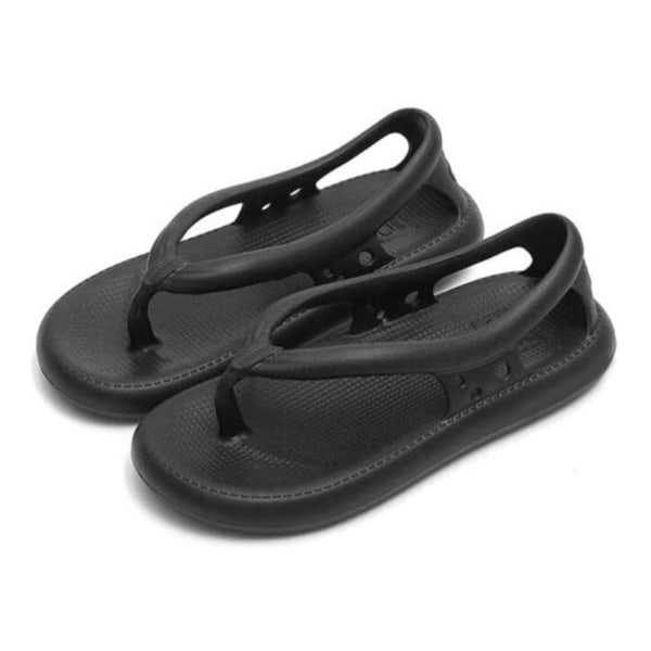Par halkfria flipflops tofflor. Black 42-43