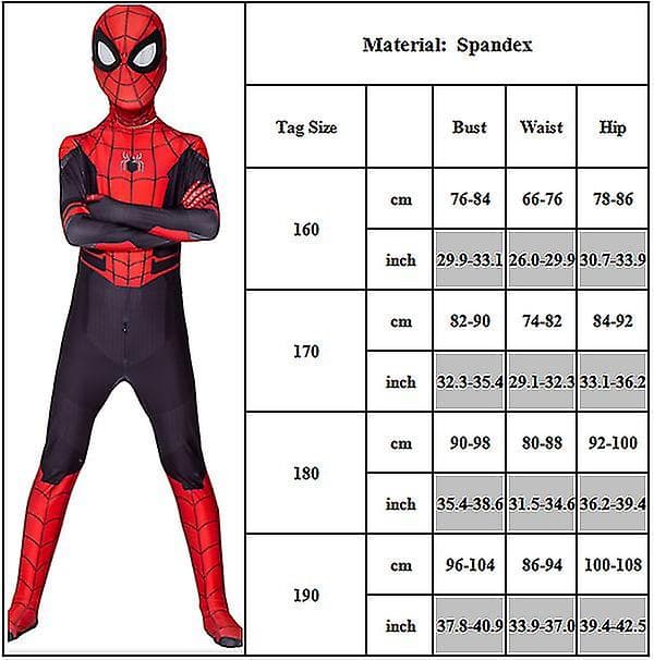 Aikuisten lasten Spider-man Cosplay -asu 190
