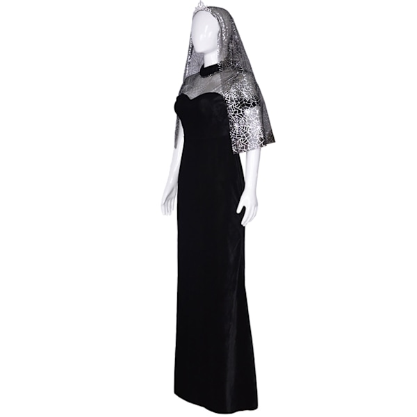 Hotel Elf 4 Mavis cosplay bröllopsklänning Halloween Mavis bröllop Black M L