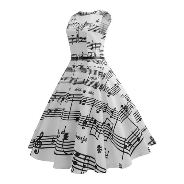Kvinner Kjole edium Kjole Big Swing usic Symbol Swing usic M