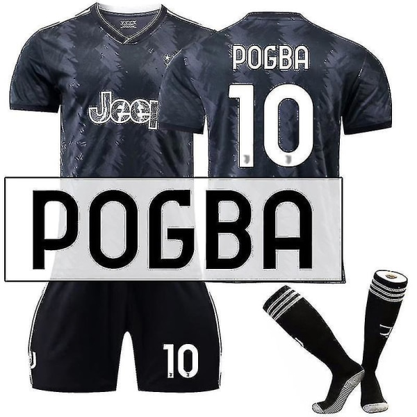 2022-2023 Uusi Juventus Football Jersey Kits Adult Soccer Jersey Training T-paita shortsit puku POGBA 10 Kids 24(130-140CM)