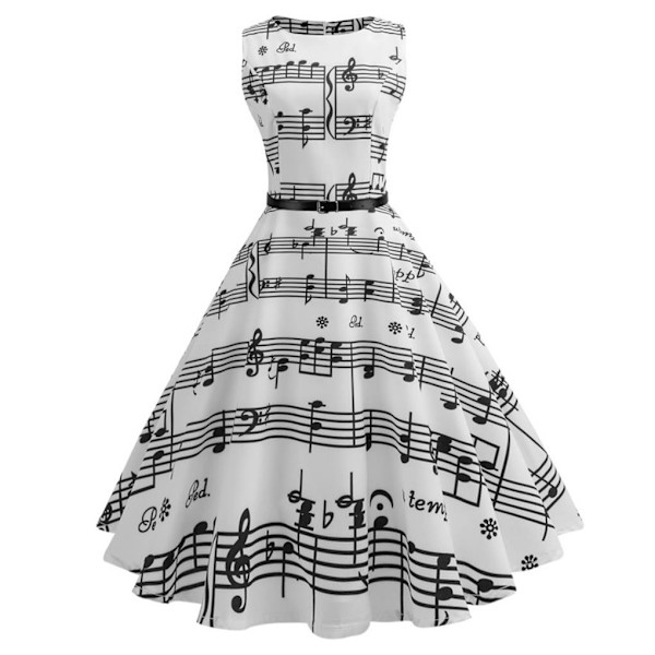 Kvinder kjole Medium kjole Big Swing Music Symbol Swing Music 2XL