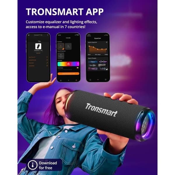 Bärbar Bluetooth-högtalare Tronsmart T7 Lite 24W Svart