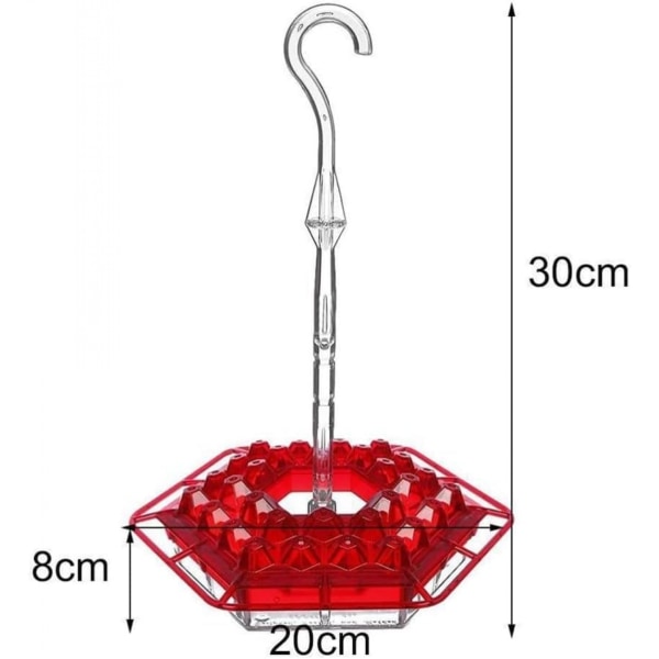 2024 New Mary's Hummingbird Feeder med abborre och inbyggd myrgrav, 30 matarportar, lätt att rengöra, utomhushängande trädgårdsdekoration blue