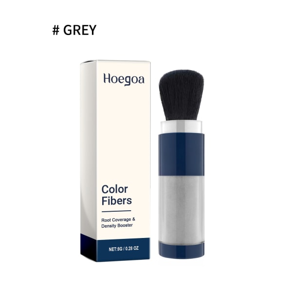 Supersize färgfibrer med set - färgat hårlinjepulver, set, fyller omedelbart i tunnande hår Gray